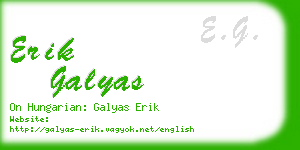 erik galyas business card